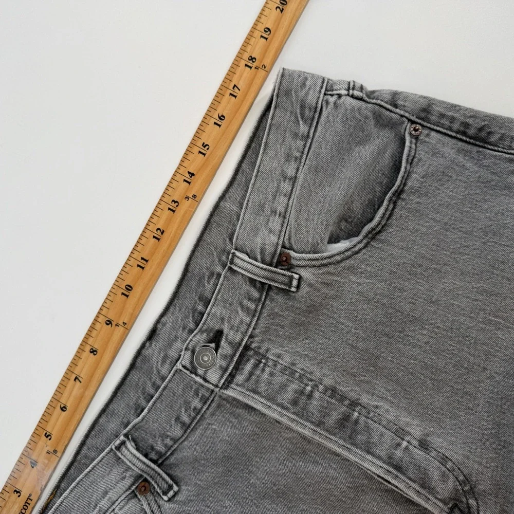 Levi's 501 Mens Gray Button Fly Jeans W36 L36‎